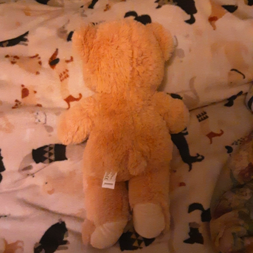 HP!🥳Kelly Toy EUC Plush Teddy Bear Red Ribbon bow Plushie Toy Stuffed Animal - Picture 2 of 3